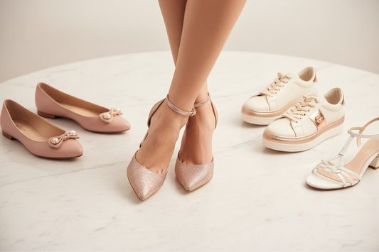Women's shoes guide featuring elegant heels, flats, sneakers and sandals - Revlux Footwear